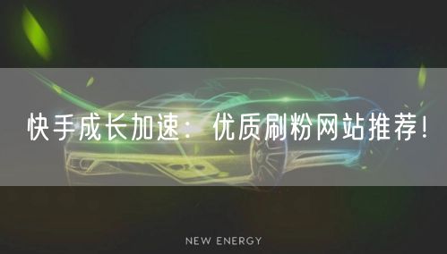 快手成长加速：优质刷粉网站推荐！