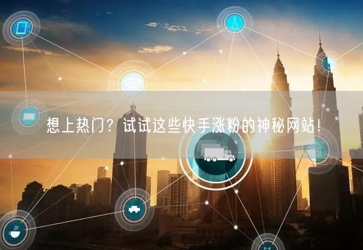 想上热门？试试这些快手涨粉的神秘网站！