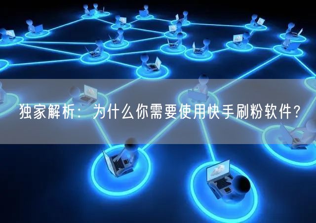 独家解析：为什么你需要使用快手刷粉软件？