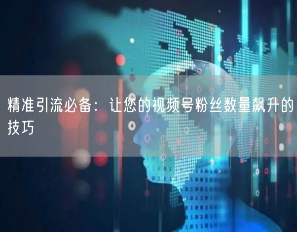精准引流必备：让您的视频号粉丝数量飙升的技巧