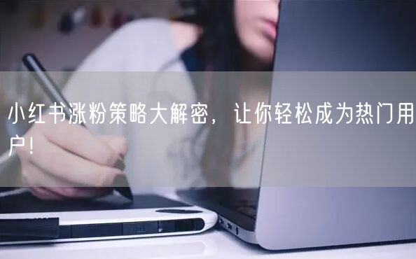小红书涨粉策略大解密，让你轻松成为热门用户！