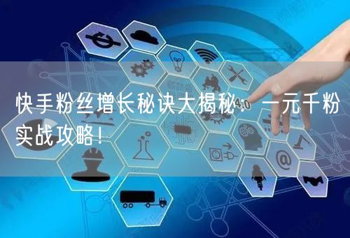 快手粉丝增长秘诀大揭秘：一元千粉实战攻略！