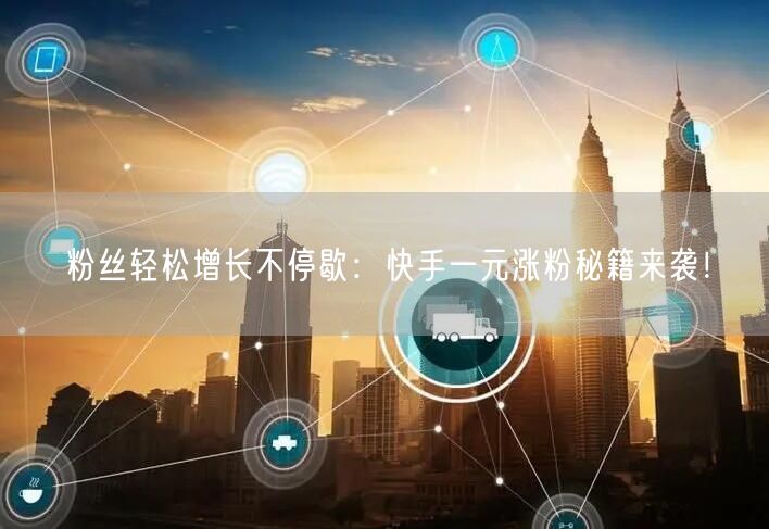 粉丝轻松增长不停歇：快手一元涨粉秘籍来袭！