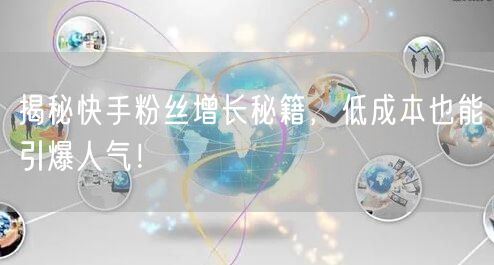 揭秘快手粉丝增长秘籍，低成本也能引爆人气！
