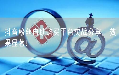抖音粉丝自助购买平台实战分享，效果显著！